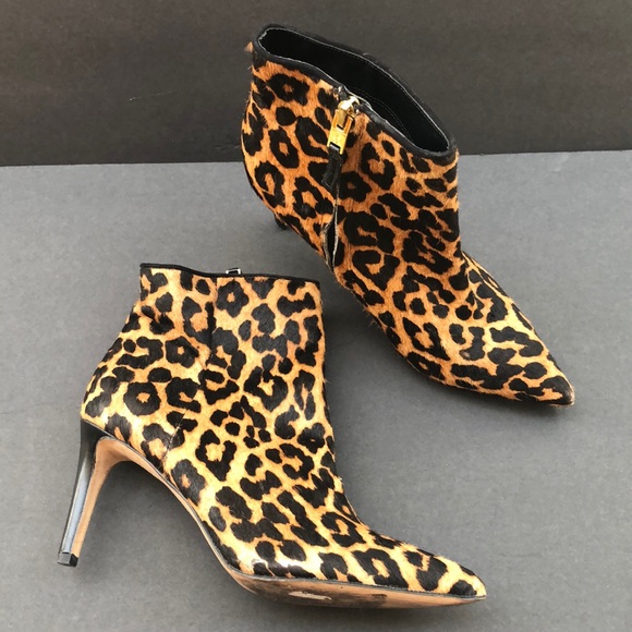 Sam Edelman leopard calf hair booties - Picture 3 of 9